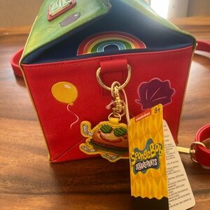 Loungefly Red and Green Spongebob Backpack